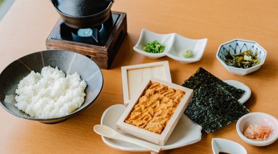 ウニ丼とウニしゃぶ