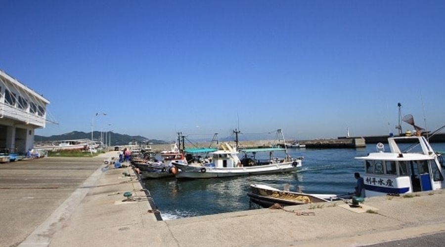 淡路島の生穂漁港